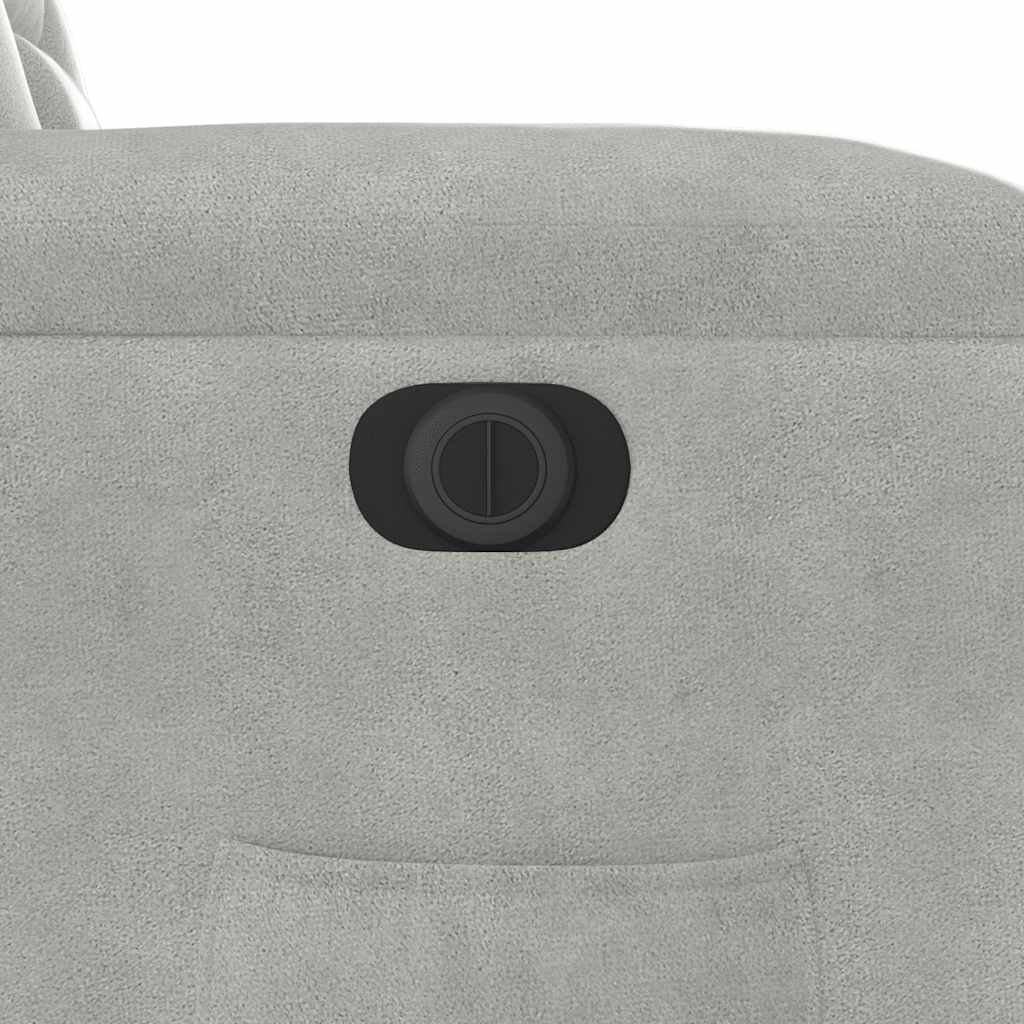 Elektrisk Reclinerfåtölj Mikrofibertyg