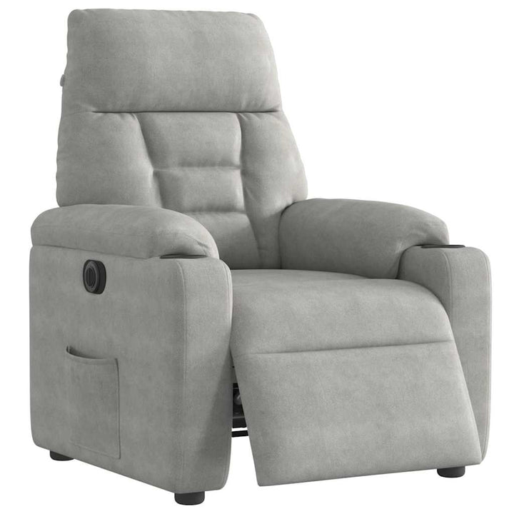 Elektrisk Reclinerfåtölj Mikrofibertyg