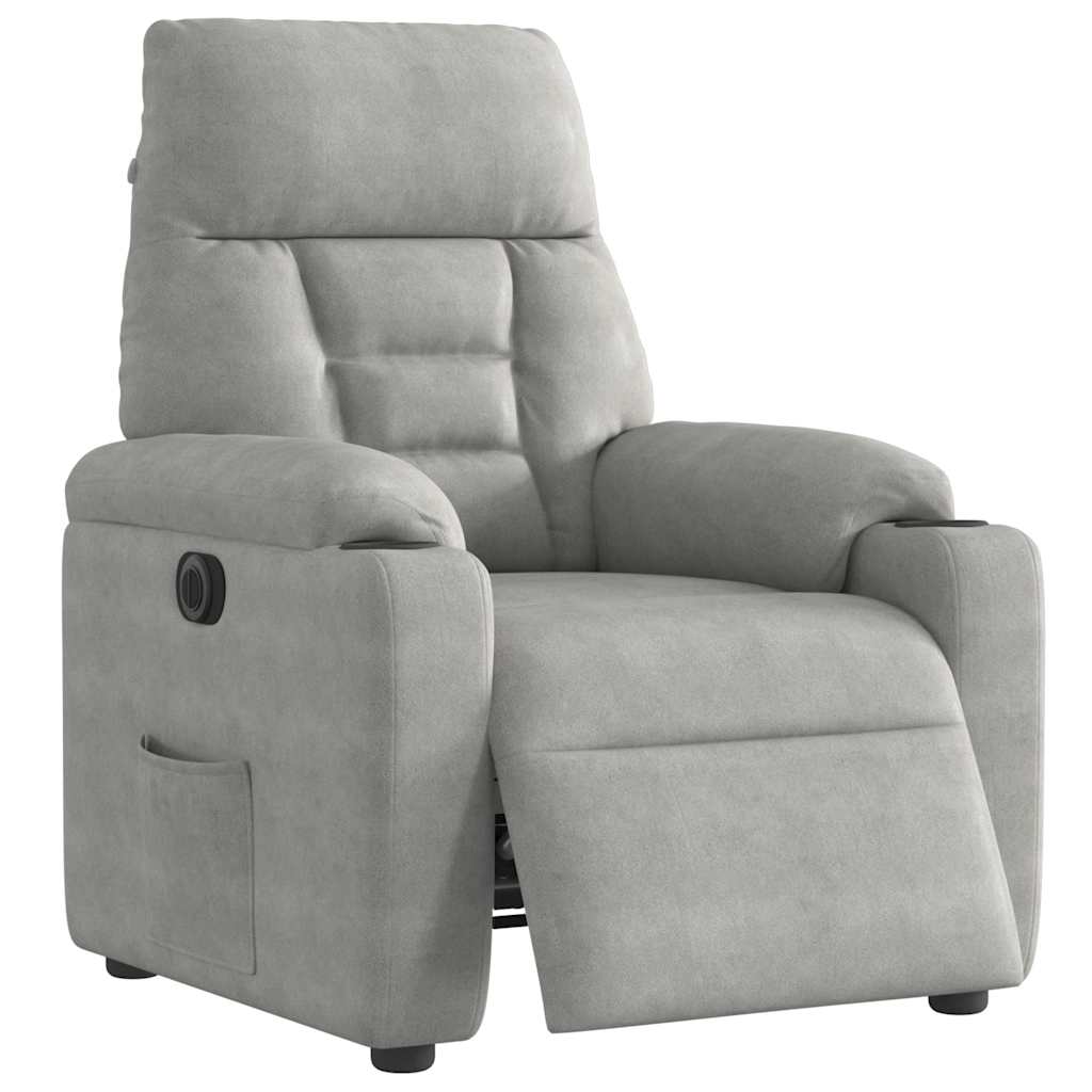 Elektrisk Reclinerfåtölj Mikrofibertyg
