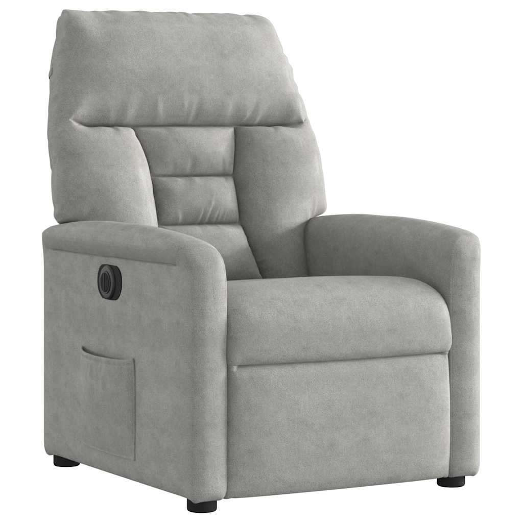 Elektrisk Reclinerfåtölj Mikrofibertyg