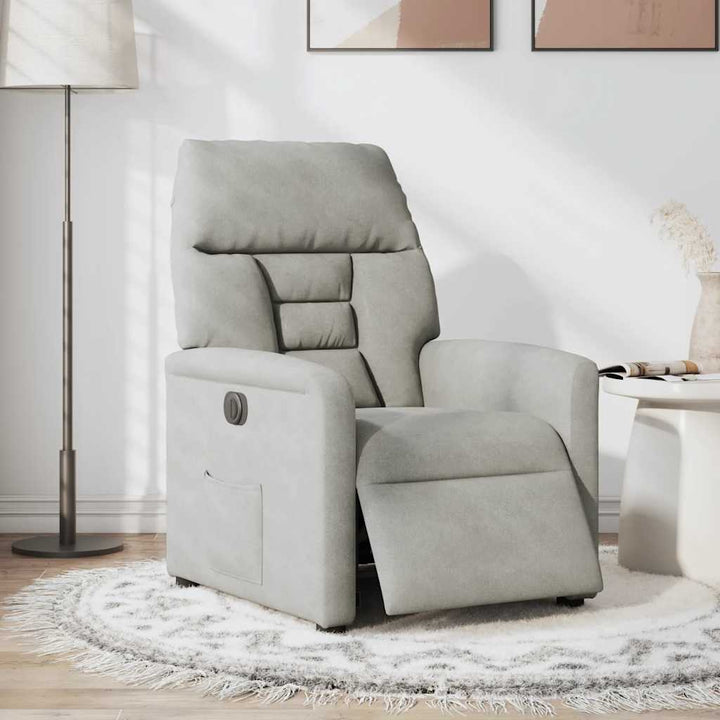Elektrisk Reclinerfåtölj Mikrofibertyg