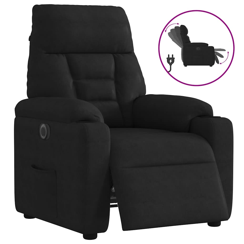 Elektrisk Reclinerfåtölj Mikrofibertyg