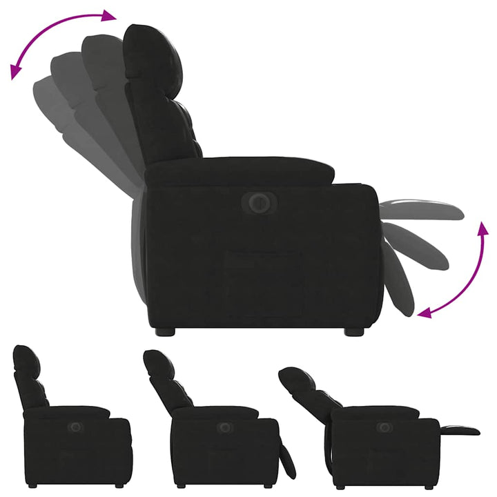 Elektrisk Reclinerfåtölj Mikrofibertyg