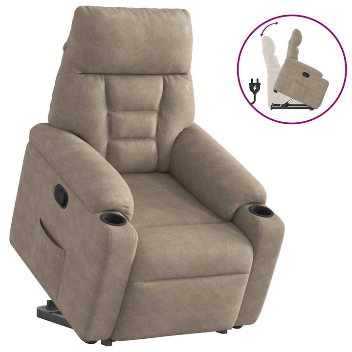 Reclinerfåtölj Med Uppresningshjälp Mikrofibertyg