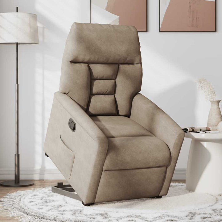 Reclinerfåtölj Med Uppresningshjälp Mikrofibertyg
