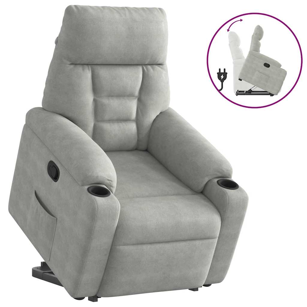 Reclinerfåtölj Med Uppresningshjälp Mikrofibertyg