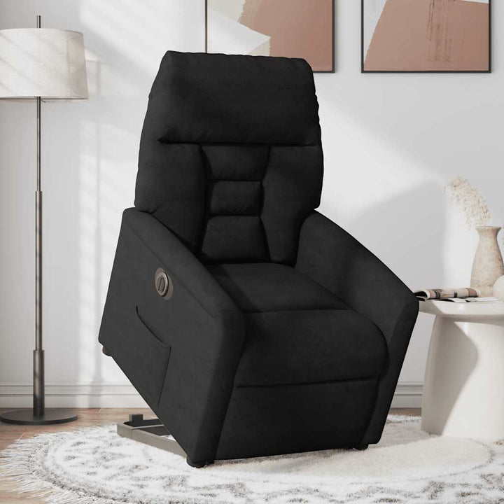Elektrisk Reclinerfåtölj Med Uppresningshjälp Mikrofibertyg