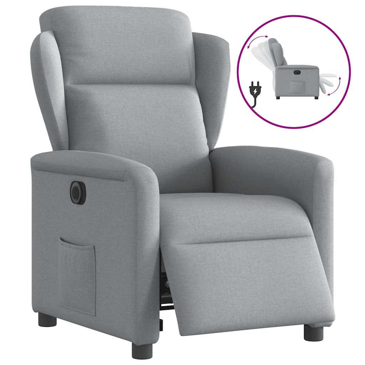 Elektrisk Reclinerfåtölj Tyg