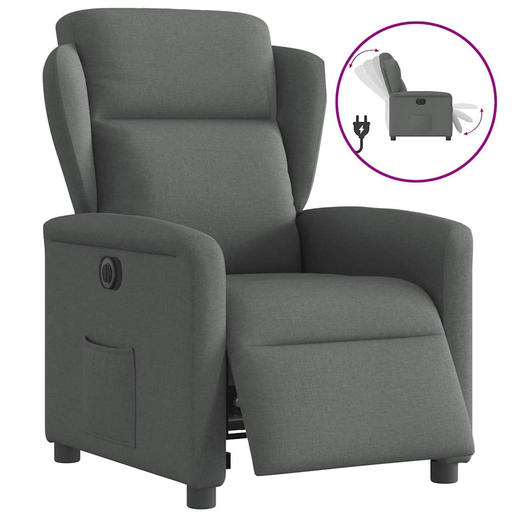 Elektrisk Reclinerfåtölj Tyg