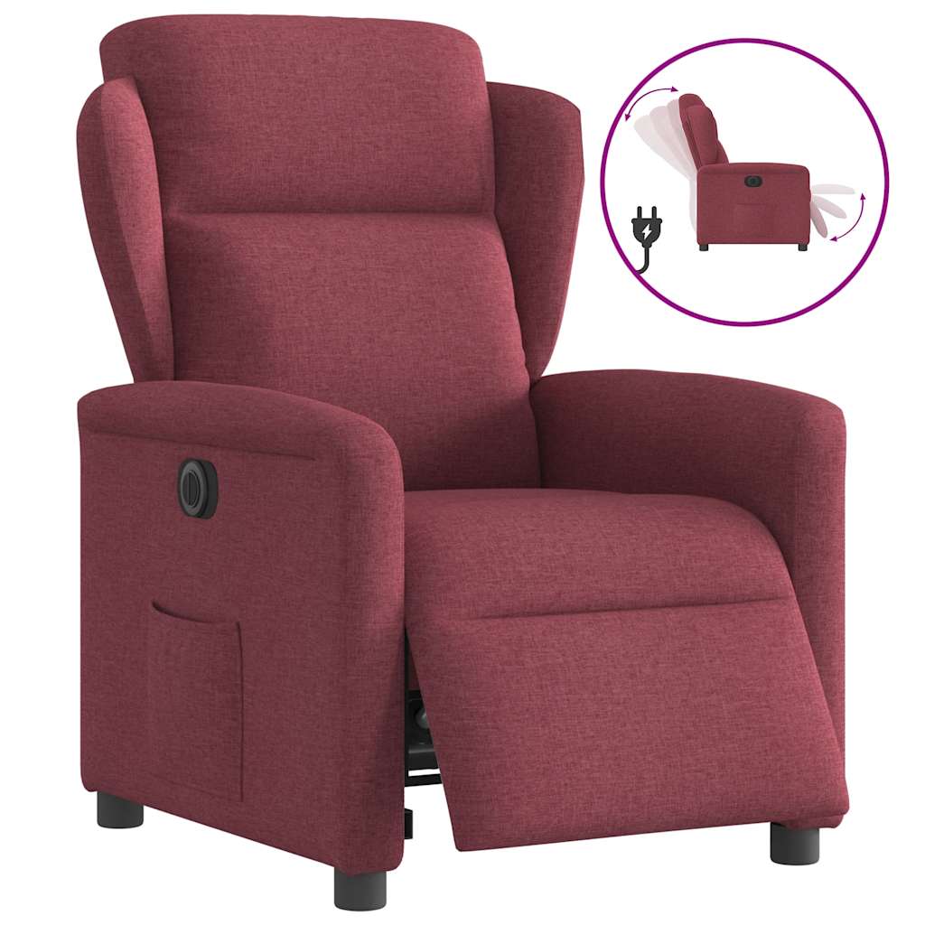 Elektrisk Reclinerfåtölj Tyg