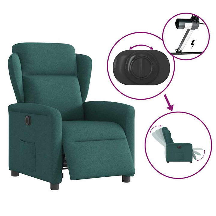 Elektrisk Reclinerfåtölj Tyg