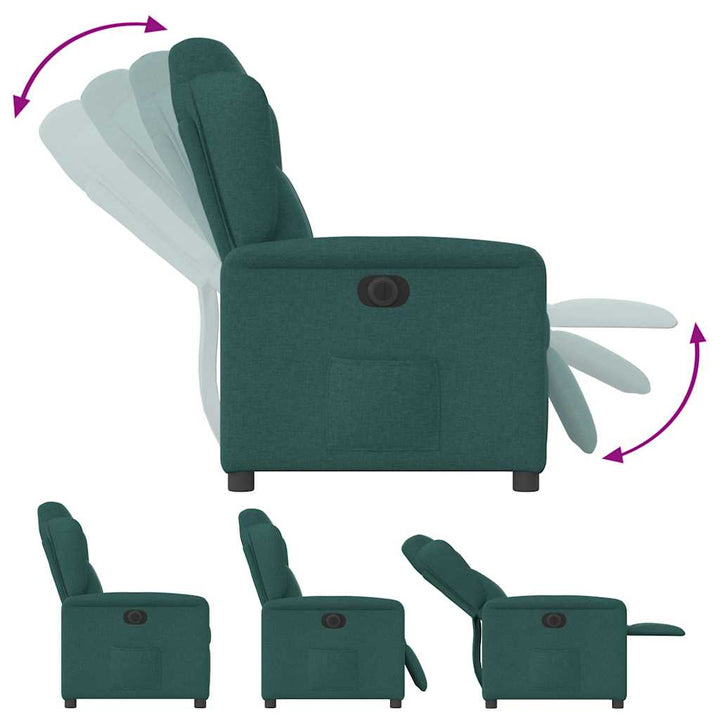 Elektrisk Reclinerfåtölj Tyg