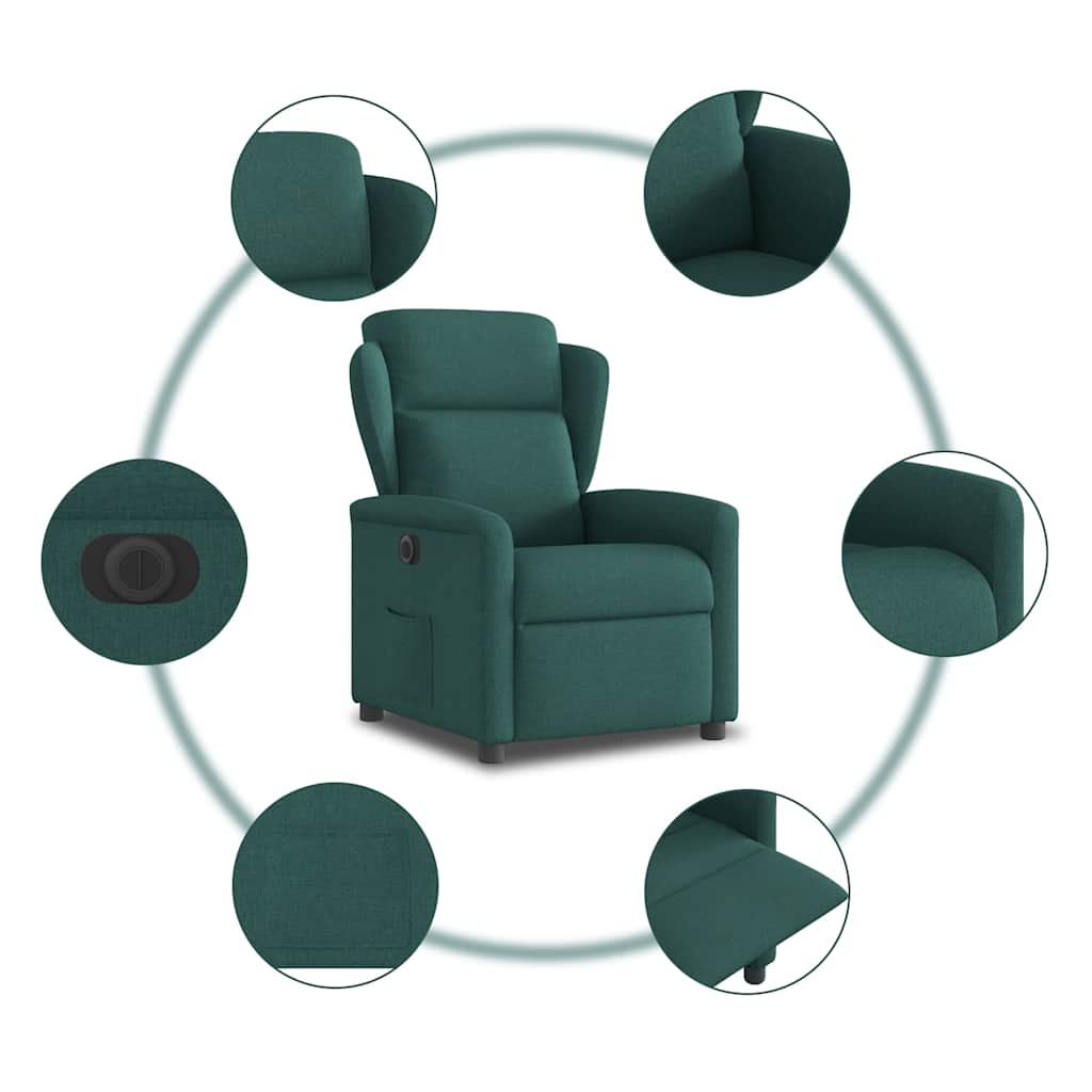 Elektrisk Reclinerfåtölj Tyg