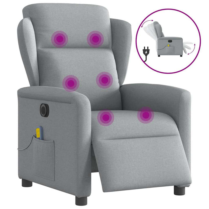 Elektrisk Reclinerfåtölj Tyg