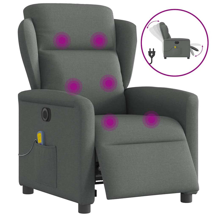 Elektrisk Reclinerfåtölj Tyg