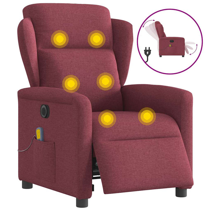 Elektrisk Reclinerfåtölj Tyg