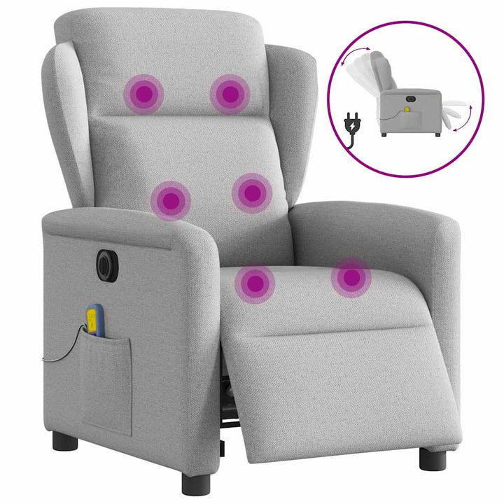 Elektrisk Reclinerfåtölj Tyg