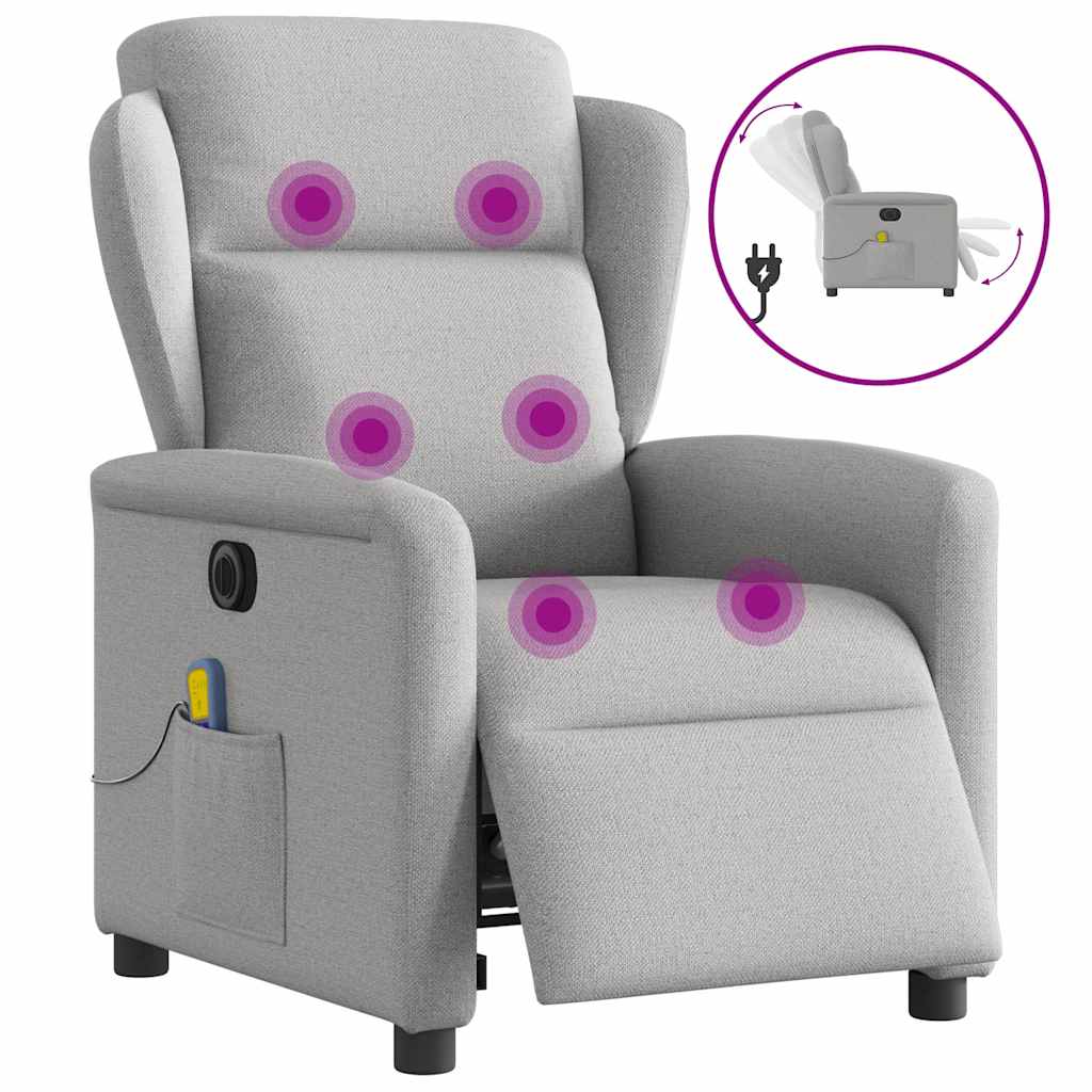 Elektrisk Reclinerfåtölj Tyg
