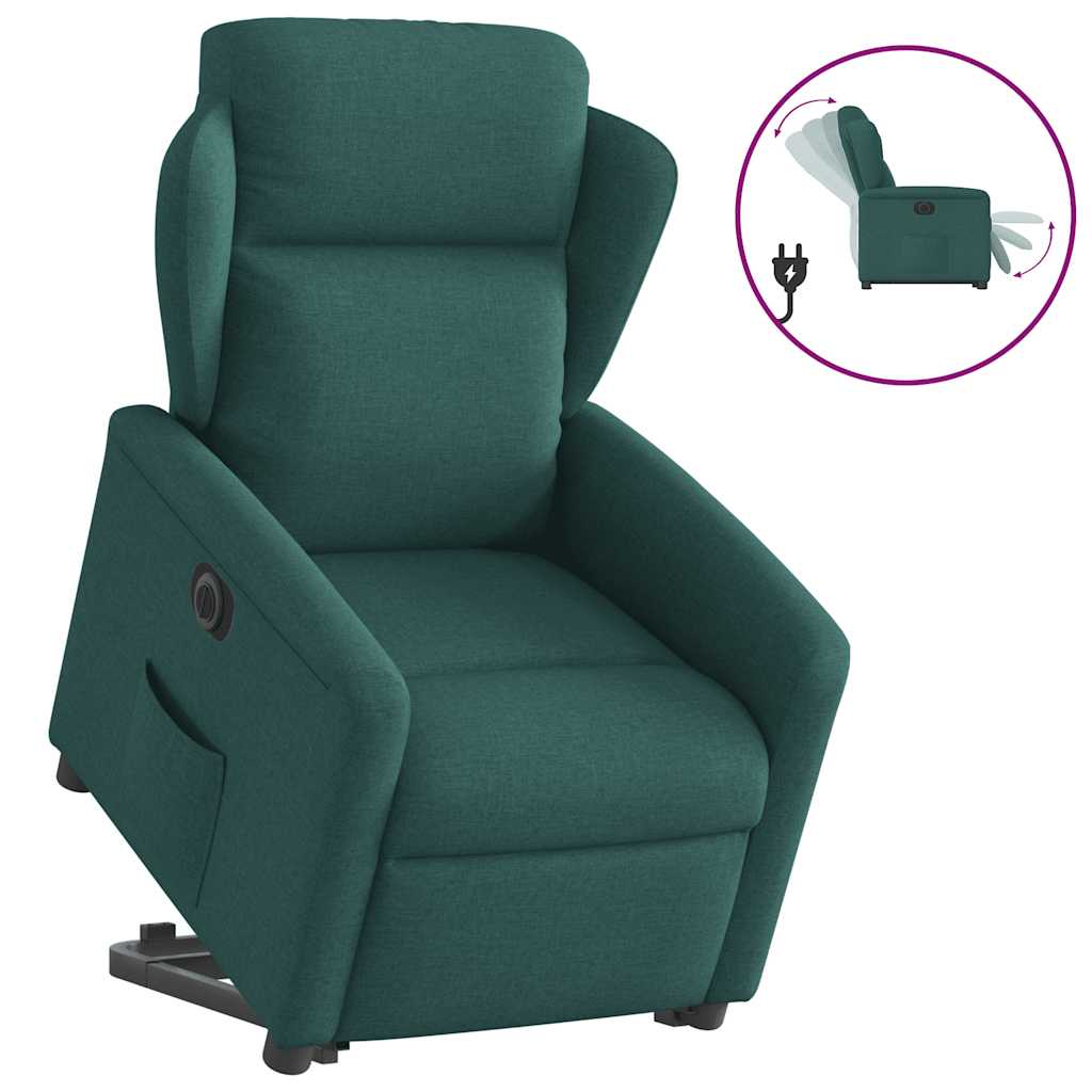 Elektrisk Reclinerfåtölj Med Uppresningshjälp Tyg