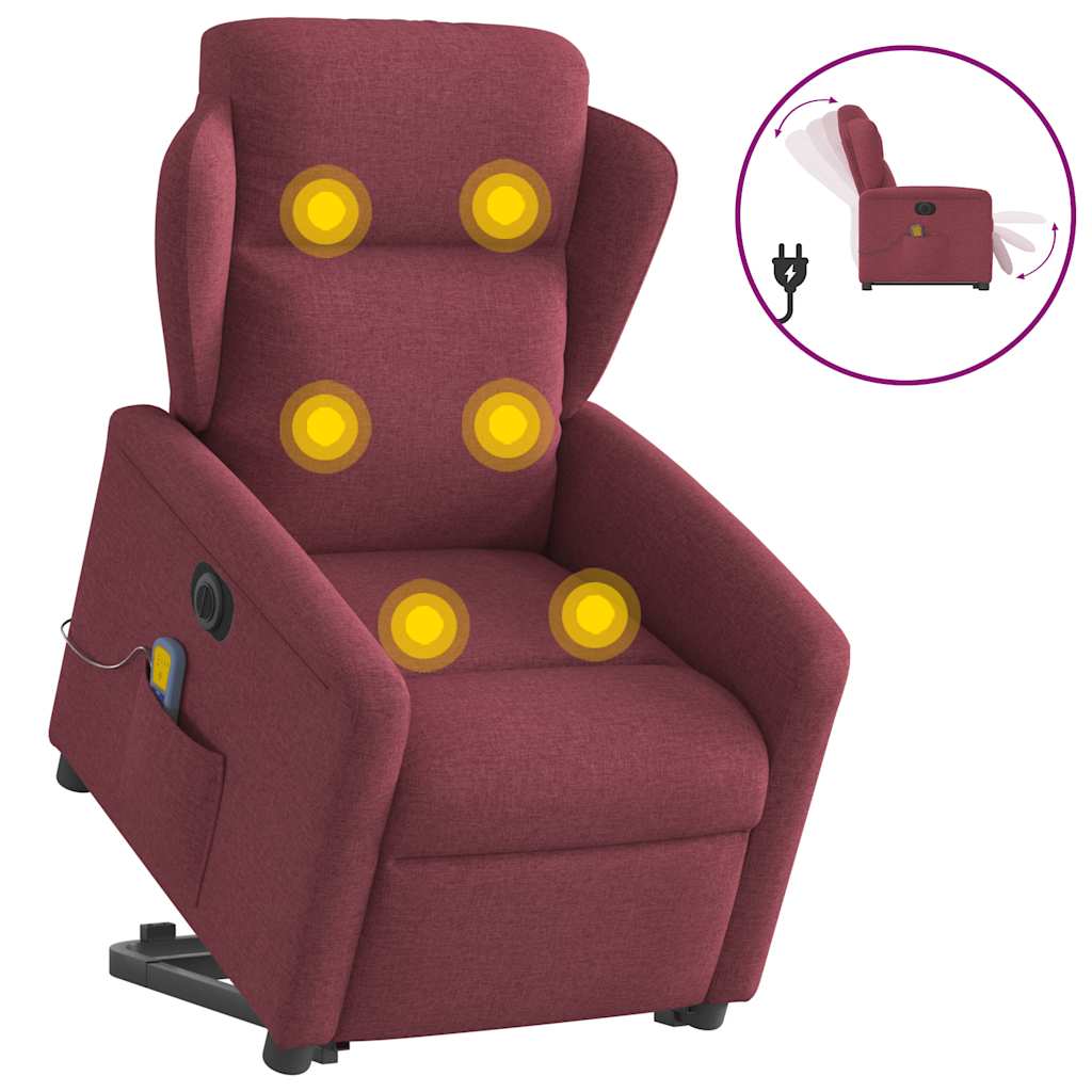 Elektrisk Reclinerfåtölj Med Uppresningshjälp Tyg