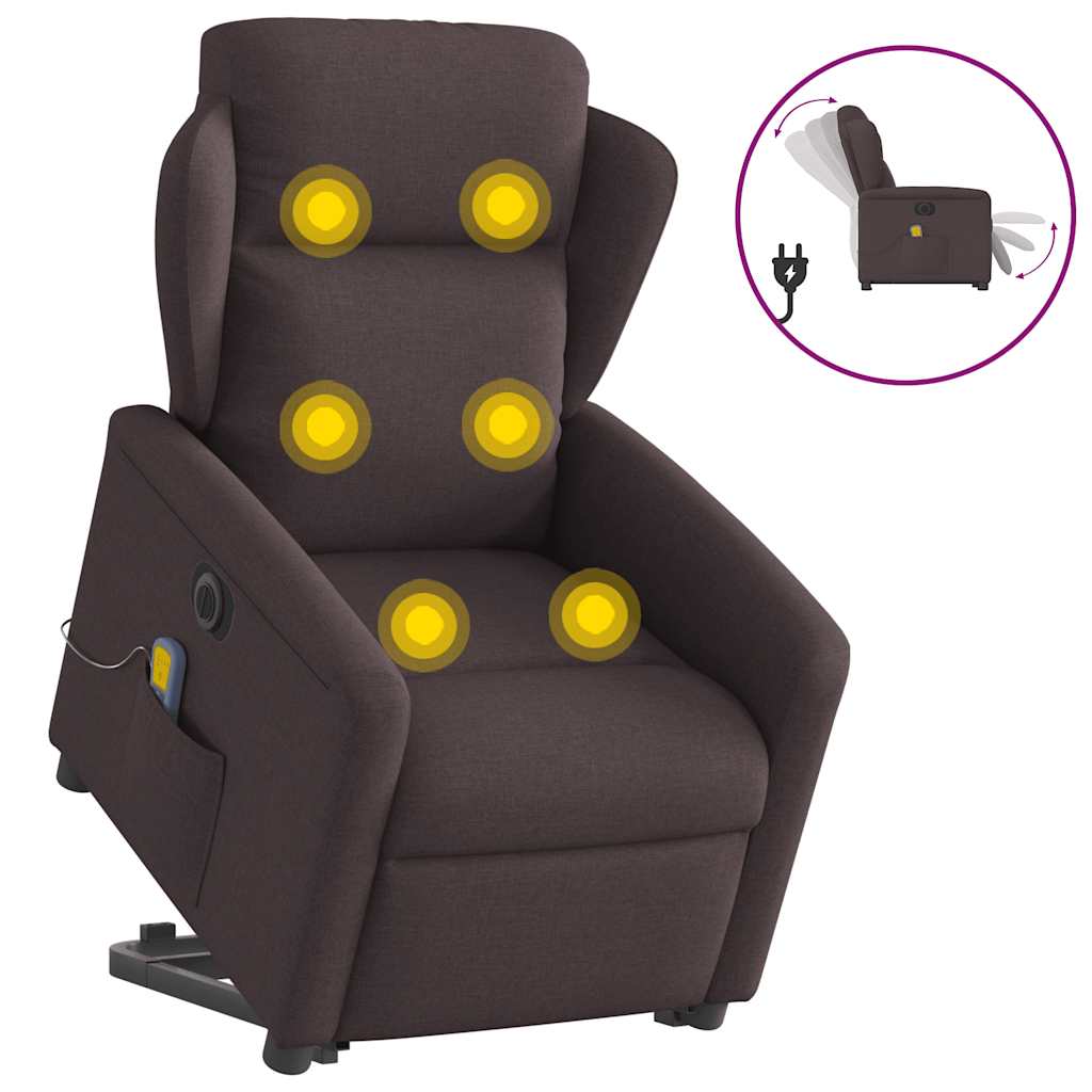 Elektrisk Reclinerfåtölj Med Uppresningshjälp Tyg