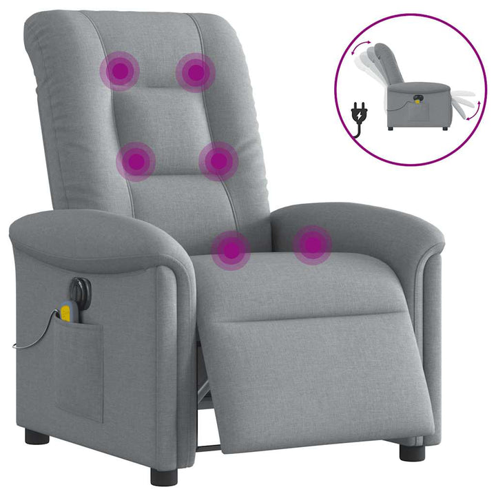 Elektrisk Massagefåtölj Tyg