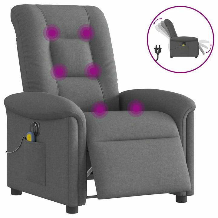Elektrisk Massagefåtölj Tyg