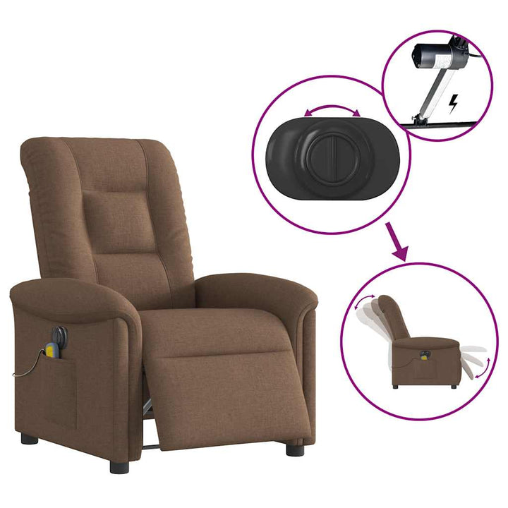 Elektrisk Massagefåtölj Tyg