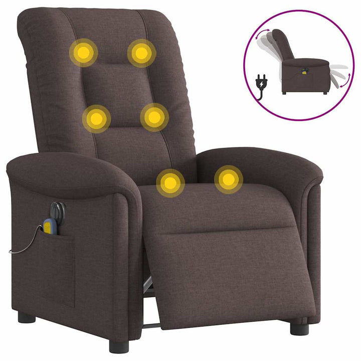 Elektrisk Massagefåtölj Tyg
