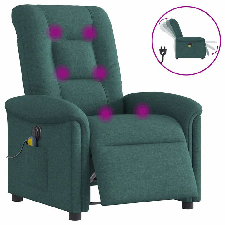 Elektrisk Massagefåtölj Tyg