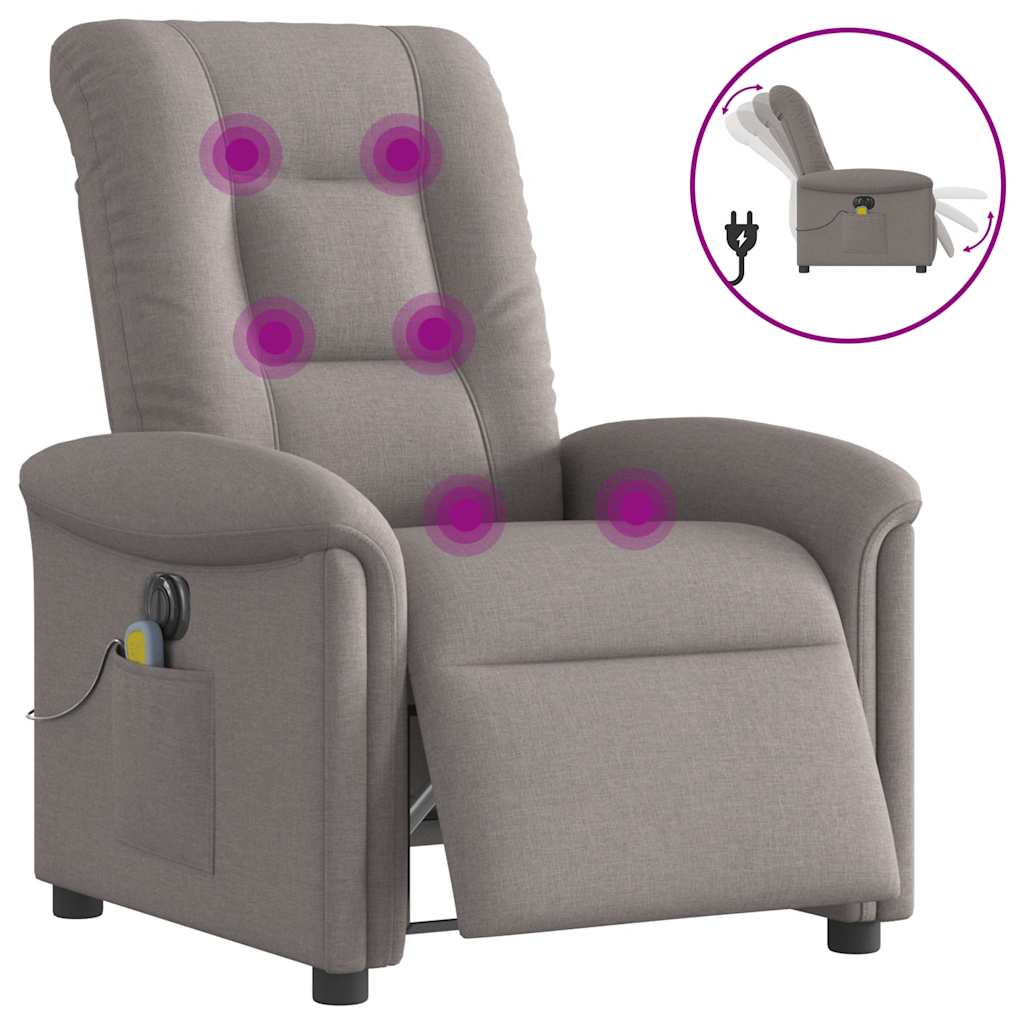 Elektrisk Massagefåtölj Tyg