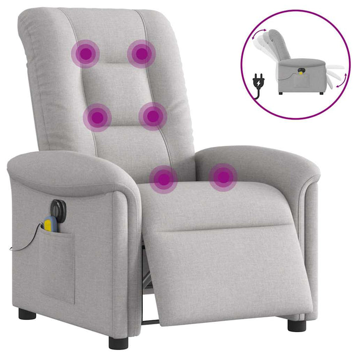 Elektrisk Massagefåtölj Tyg