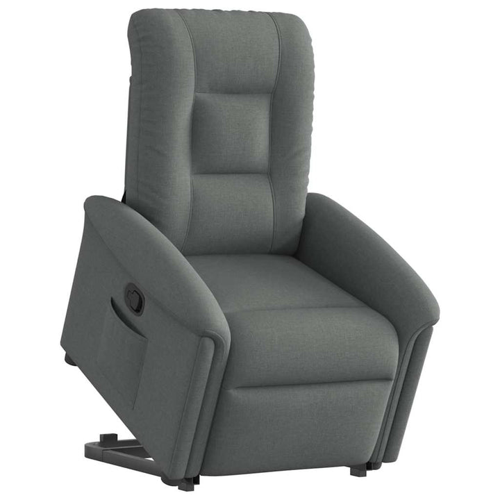 Elektrisk Massagefåtölj Med Uppresningshjälp Tyg