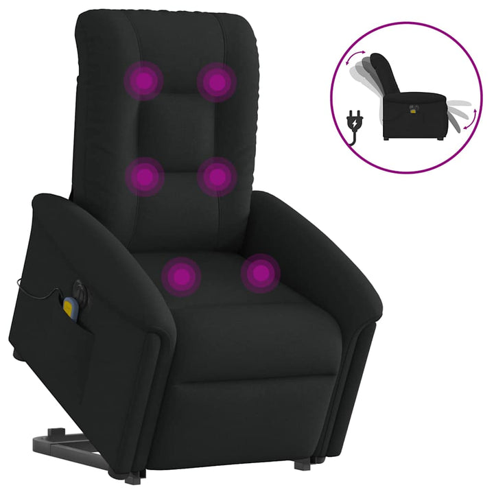 Elektrisk Massagefåtölj Med Uppresningshjälp Tyg
