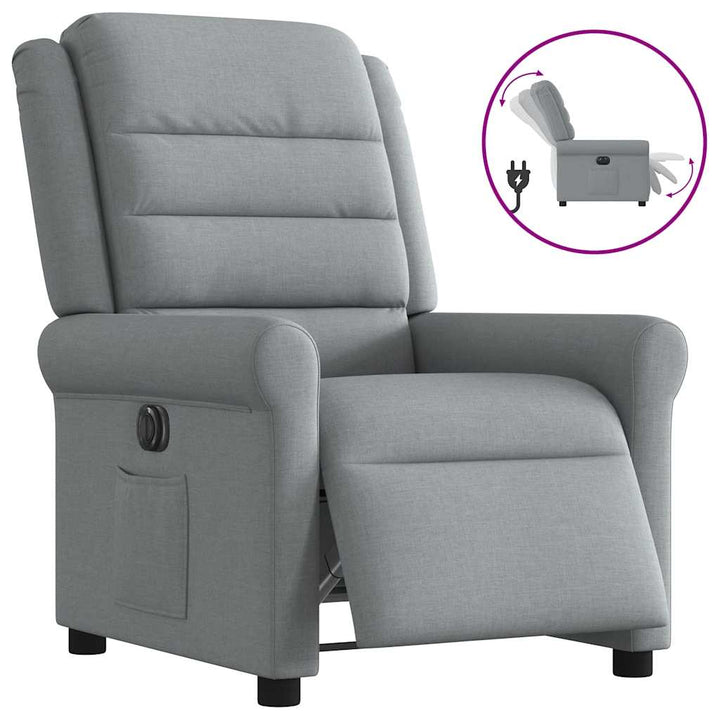 Elektrisk Reclinerfåtölj Tyg