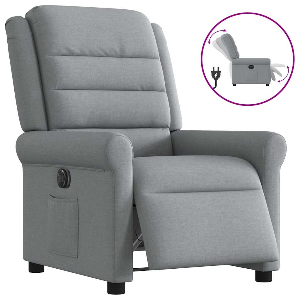 Elektrisk Reclinerfåtölj Tyg