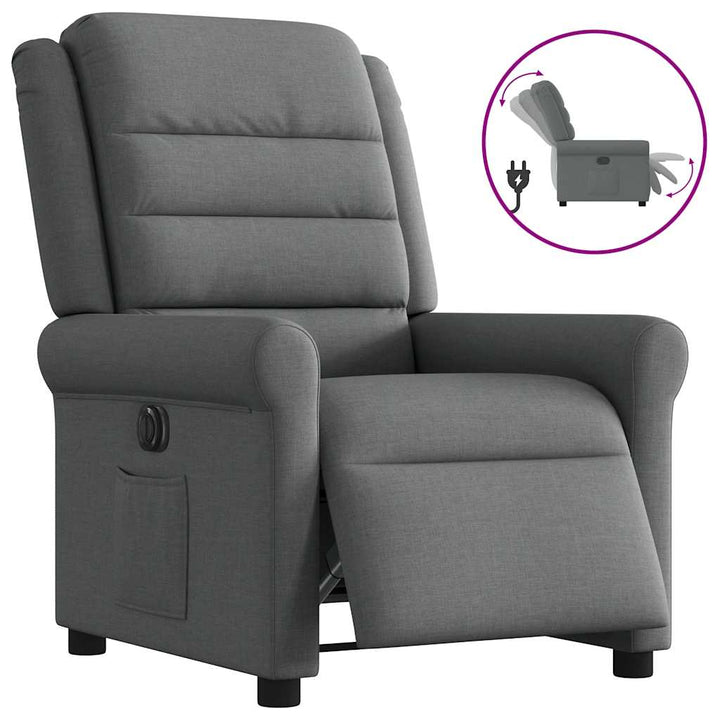 Elektrisk Reclinerfåtölj Tyg