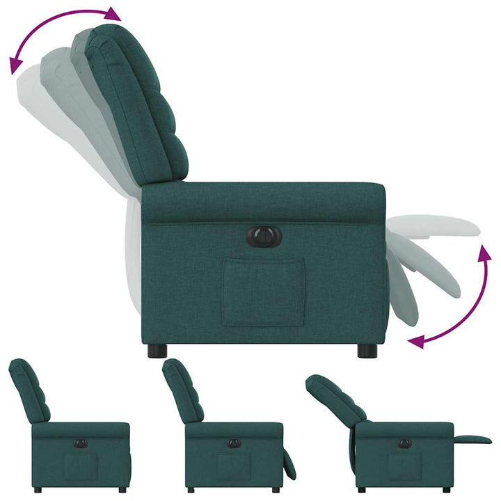 Elektrisk Reclinerfåtölj Tyg
