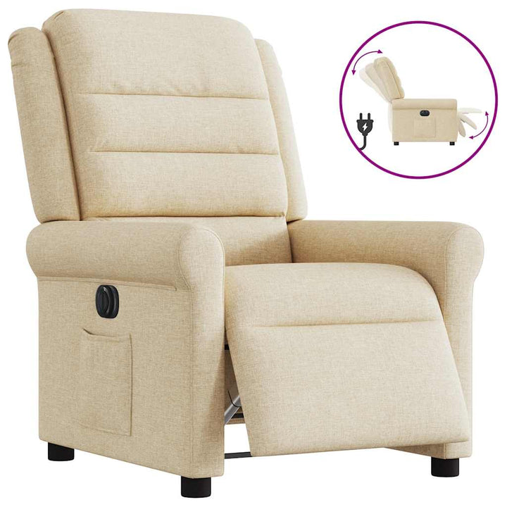 Elektrisk Reclinerfåtölj Tyg