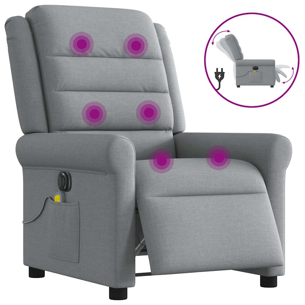 Elektrisk Reclinerfåtölj Tyg