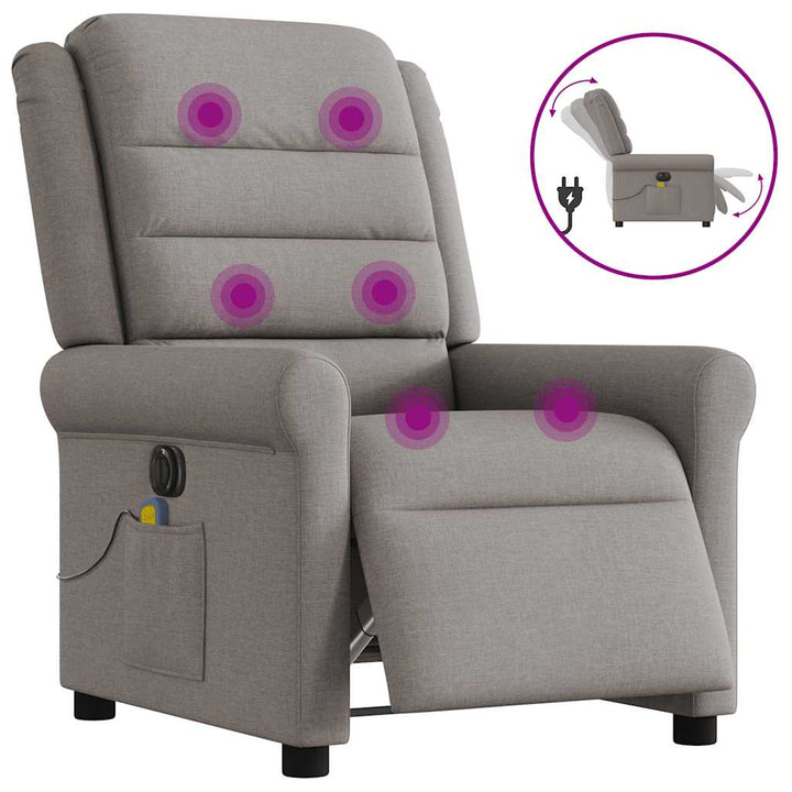 Elektrisk Reclinerfåtölj Tyg