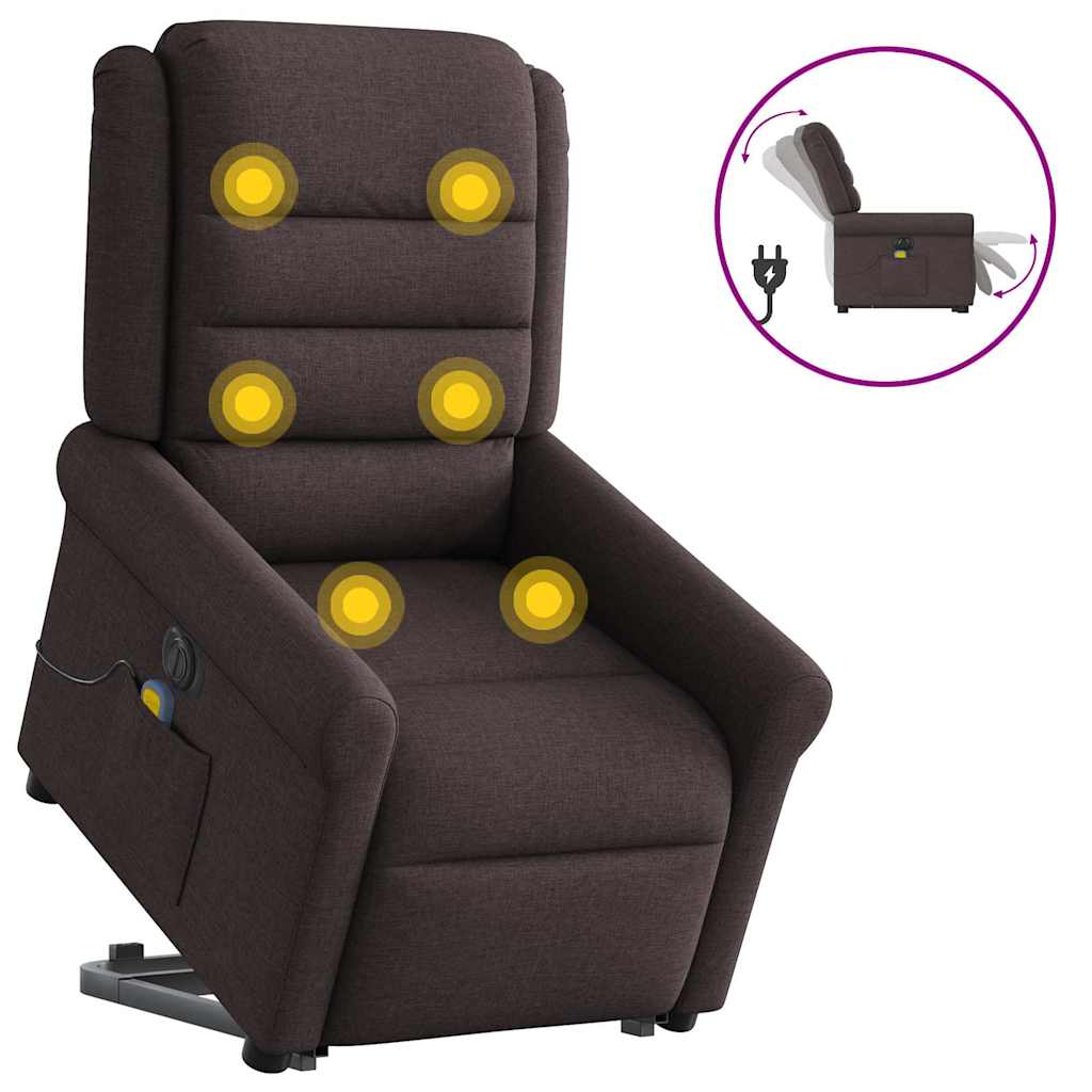 Elektrisk Reclinerfåtölj Med Uppresningshjälp Tyg
