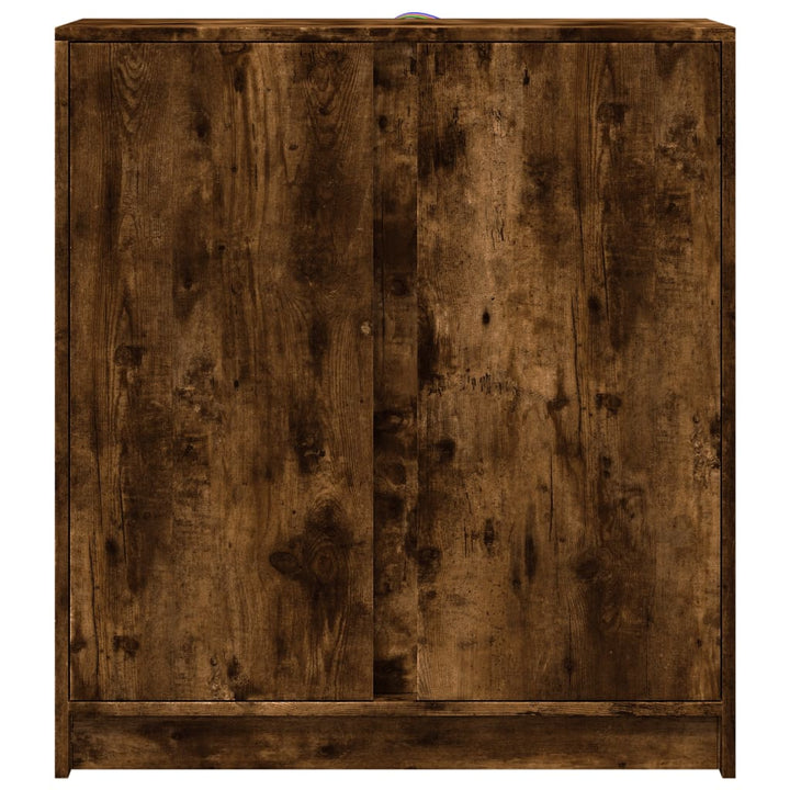 Skänk Med Led 77X34X85 Cm Konstruerat Trä