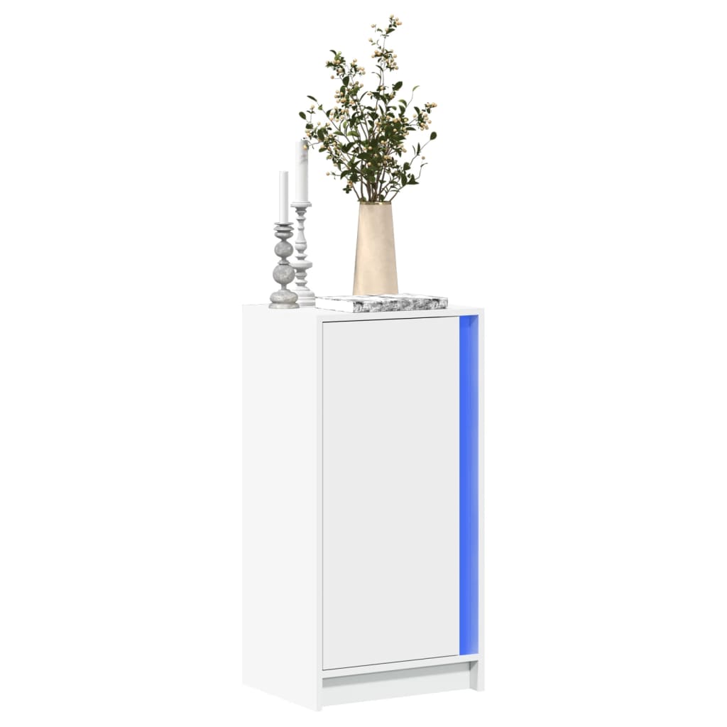 Skänk Med Led Sonoma-Ek 42,5X34X85 Cm Konstruerat Trä