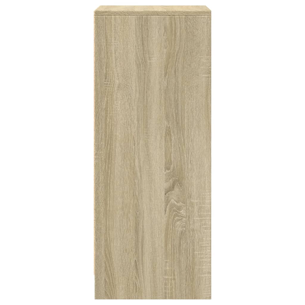 Skänk Med Led Sonoma-Ek 42,5X34X85 Cm Konstruerat Trä