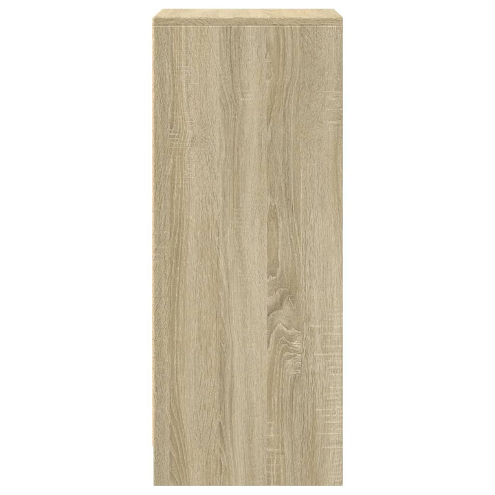 Skänk Med Led Sonoma-Ek 42,5X34X85 Cm Konstruerat Trä