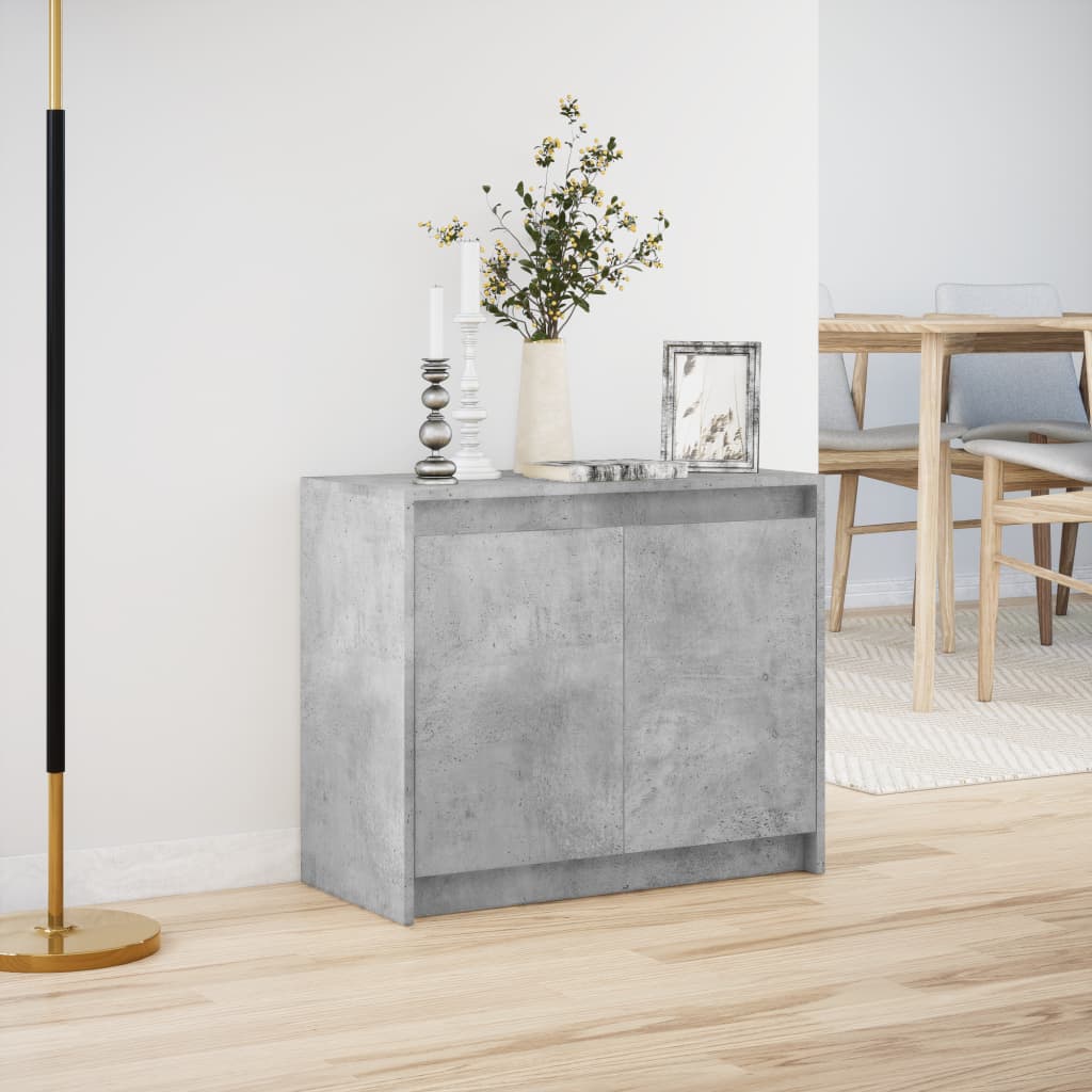 Skänk Med Led 72X34X61 Cm Konstruerat Trä