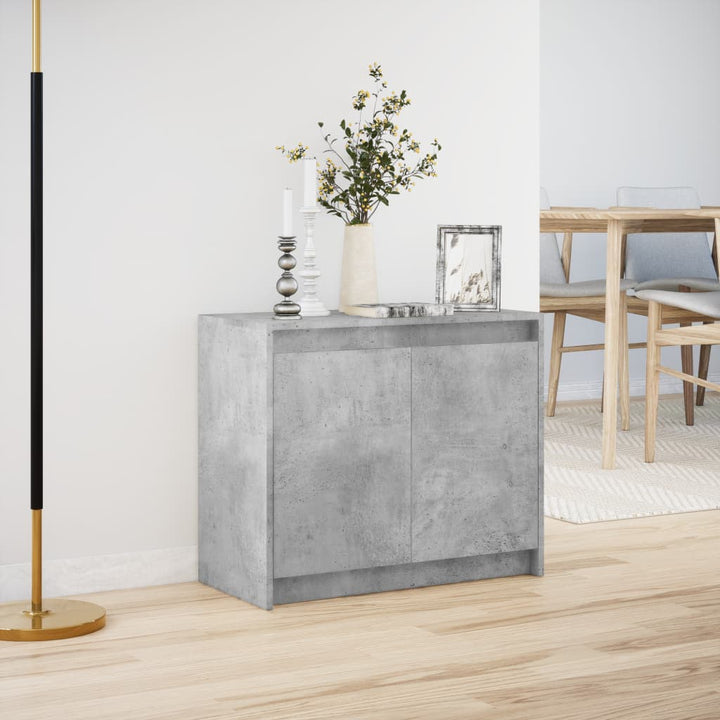 Skänk Med Led 72X34X61 Cm Konstruerat Trä
