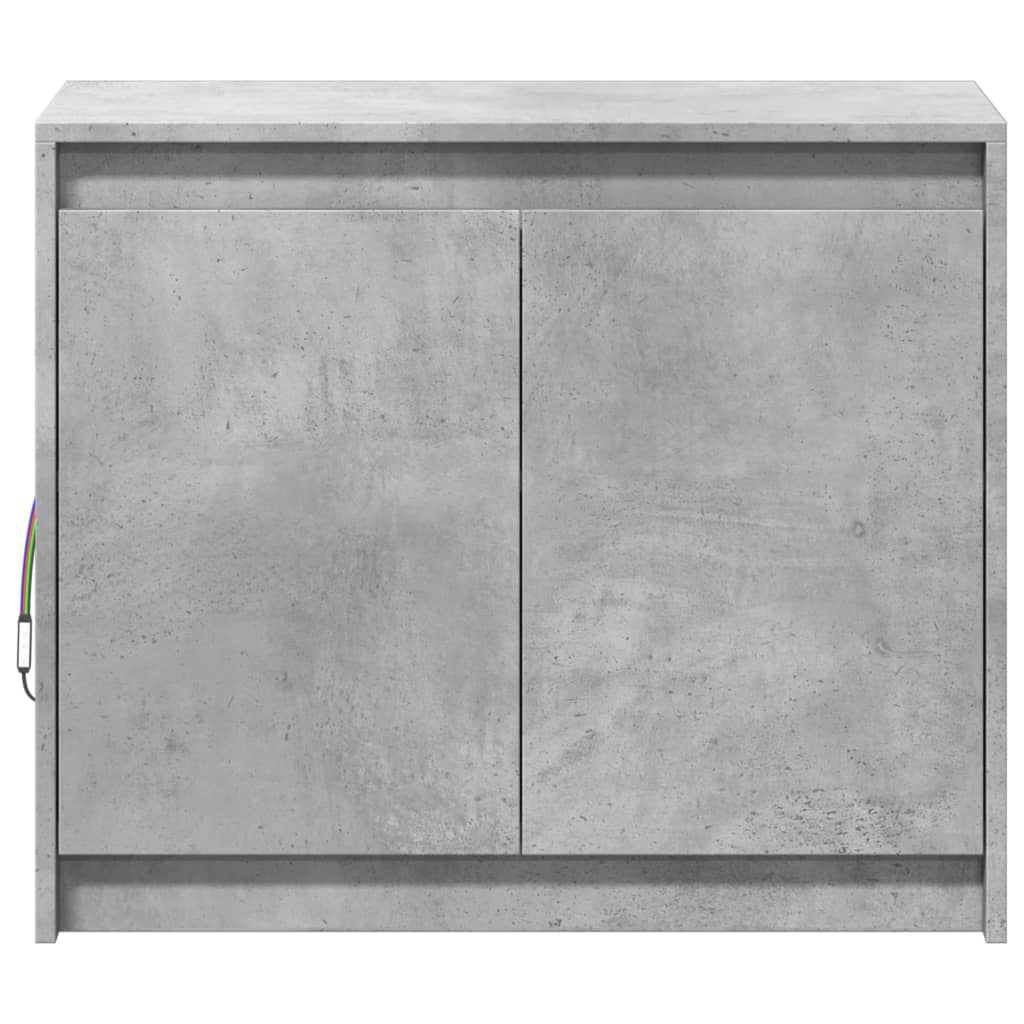 Skänk Med Led 72X34X61 Cm Konstruerat Trä