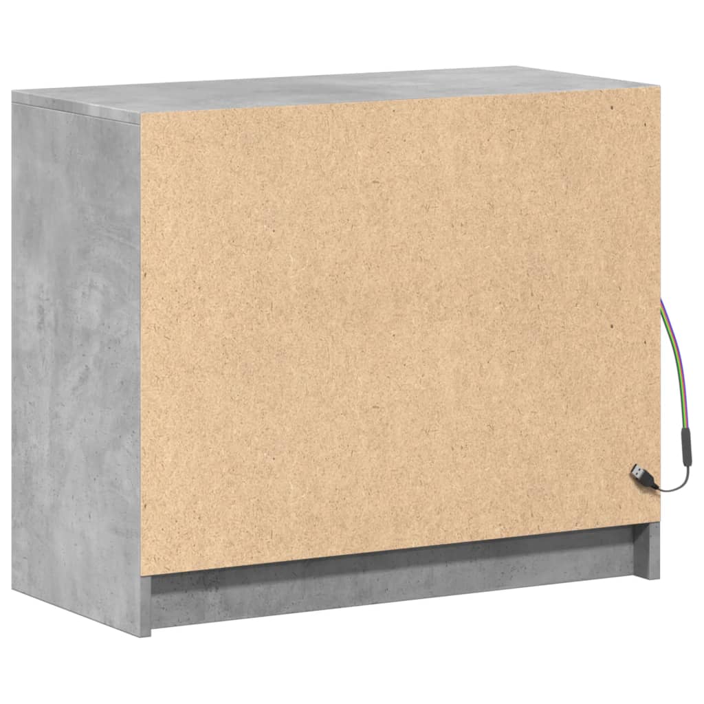 Skänk Med Led 72X34X61 Cm Konstruerat Trä